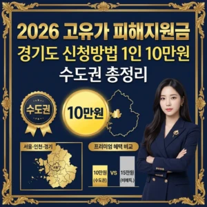 2026 고유가 피해지원금 경기도 신청방법 1인 10만원 수도권 총정리