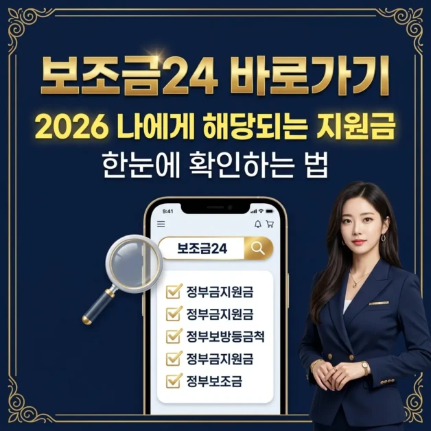 보조금24 바로가기 2026 나에게 해당되는 지원금 한눈에 확인하는 법 2 보조금24 바로가기
