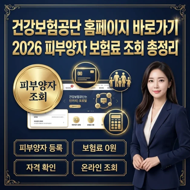 건강보험공단 홈페이지 바로가기 2026 피부양자 보험료 조회 총정리 2 건강보험공단 홈페이지 바로가기