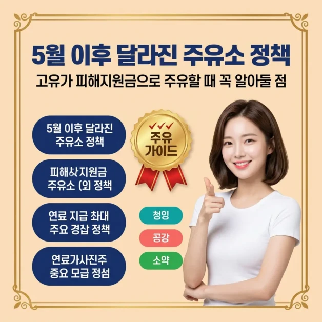 5월 이후 달라진 주유소 정책 | 고유가 피해지원금으로 주유할 때 꼭 알아둘 점 2 고유가 피해지원금으로 주유