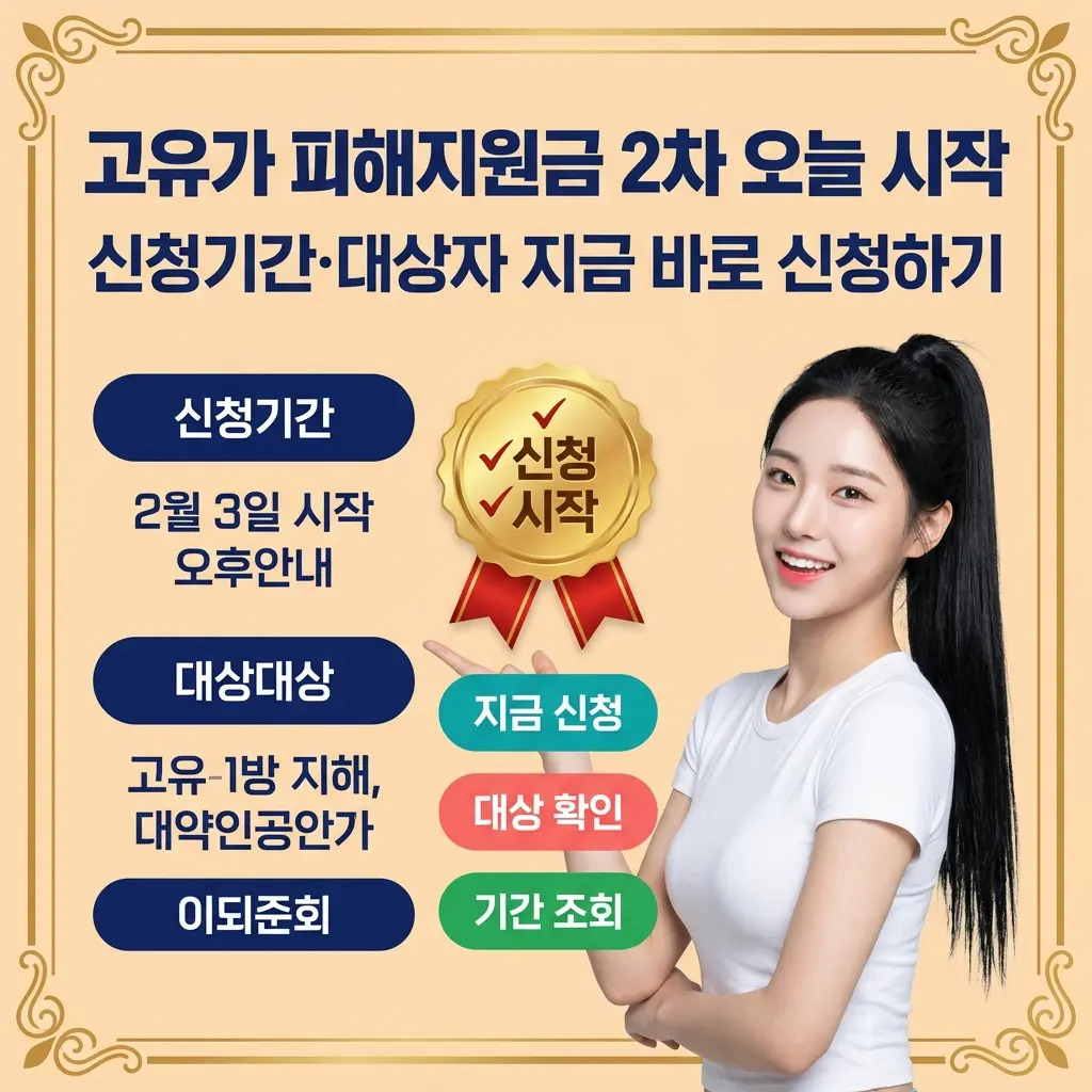 고유가 피해지원금 2차 오늘 시작 – 신청기간·대상자 지금 바로 신청하기