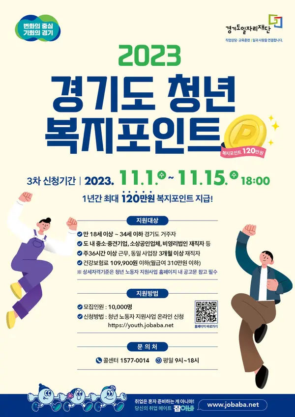 경기도 청년 복지포인트 120만원, 놓치지 마세요! 2026년 신청부터 사용까지 한 번에 정리 2 섹션 1 이미지